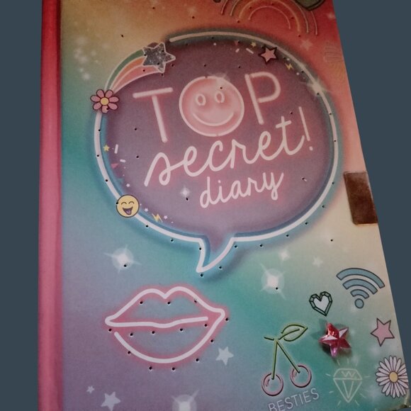 Top Secret Diary Rainbow Gradient Cover Pink Pastel Lights Up Writing Journal - Picture 3 of 11